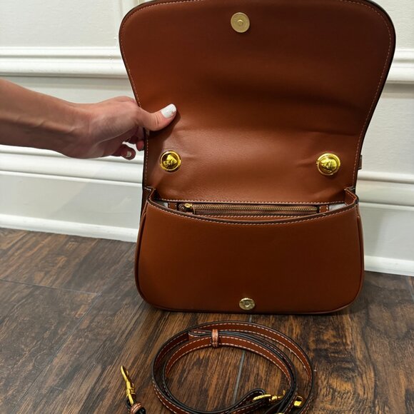 Medium Top Handle Crossbody Bag Brown - Picture 5 of 8